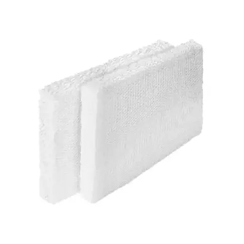 Humidifier Wick, 7.2 in L, 9-1/2 in W, Antimicrobial Filter Media, White