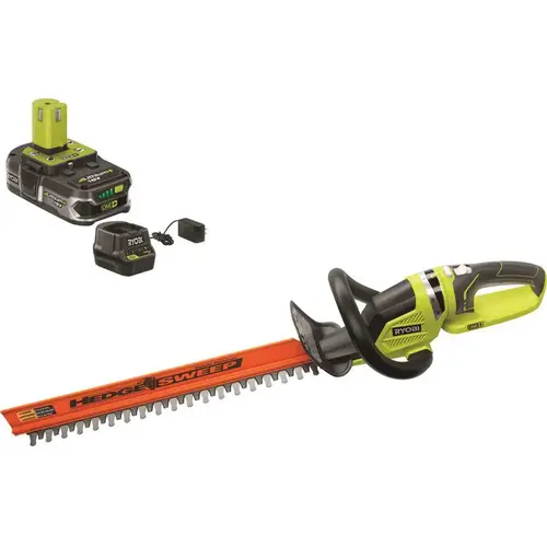 ONE+ Lithium+ 22 in. 18-Volt Lithium-Ion Cordless Hedge Trimmer - 1.5 Ah Battery and Charger Included ONE+ Lithium+ 22 in. 18-Volt Lithium-Ion Cordless Hedge Trimmer - 1.5 Ah Battery and Charger Included