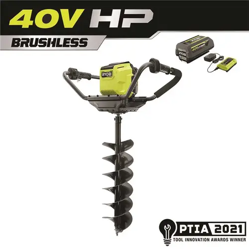 40-Volt HP Lithium-Ion Cordless Earth Auger with 8 in. Bit and 4.0 Ah Battery and Charger Included 40-Volt HP Lithium-Ion Cordless Earth Auger with 8 in. Bit and 4.0 Ah Battery and Charger Included