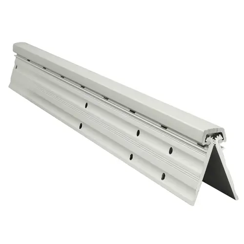 Full Mortise Heavy Duty Geared Continuous Hinge, Short Leaf, 83", Clear Aluminum