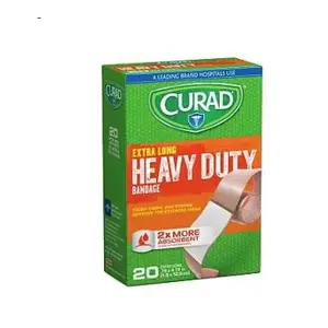 Medline Industries, Inc CUR01101RB Curad CUR01101 Adhesive Bandage, 3/4 in W, 4-3/4 in L, Fabric Bandage