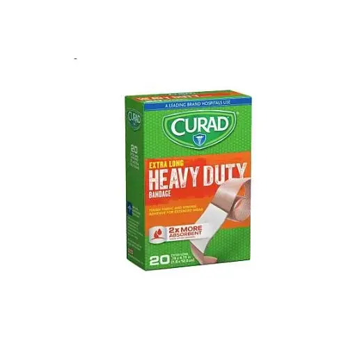 Curad CUR01101 Adhesive Bandage, 3/4 in W, 4-3/4 in L, Fabric Bandage