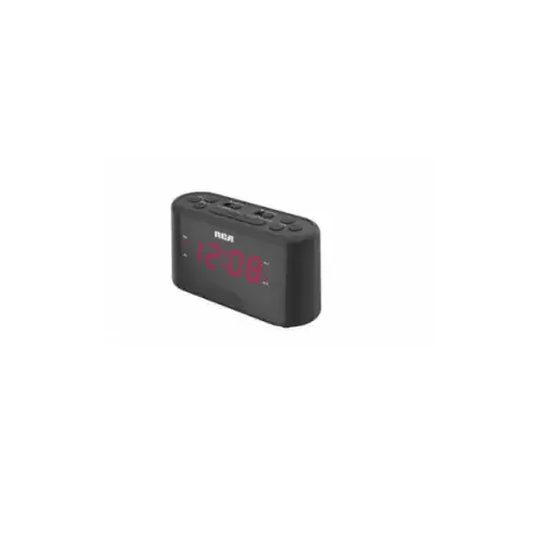 Dual Wake Clock Radio, Black