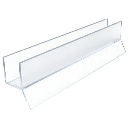 Clear Dual Durometer PVC Seal and Wipe for 3/8" Glass - 95" Stock Length