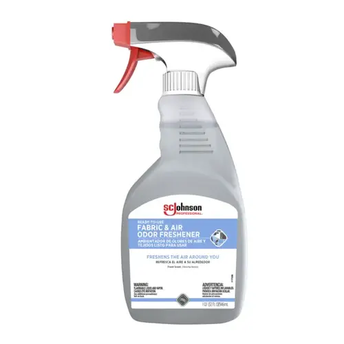 SC Johnson Professional Ready-To-Use Fabric and Air Odor Freshener Colorless - pack of 12