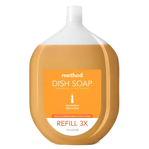 Method Dish Pump - Clementine, 54 oz. Refill Bottle - pack of 4