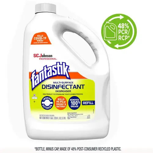 SC Johnson Professional fantastik Multi-Surface Disinfectant Degreaser, 128 fl oz Clear - pack of 4 SC Johnson Professional fantastik Multi-Surface Disinfectant Degreaser, 128 fl oz Clear - pack of 4