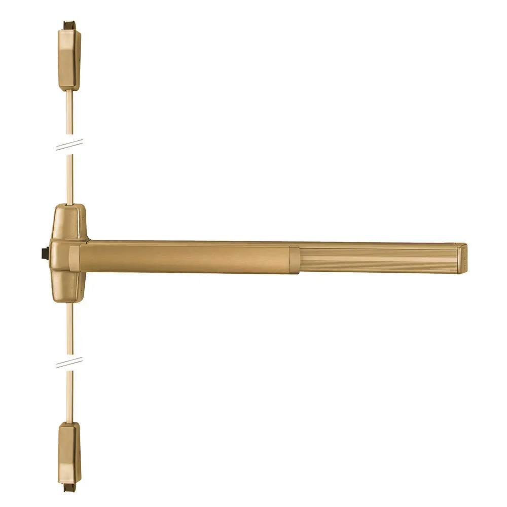 Von Duprin Surface Vertical Rod Exit Device Satin Bronze Clear Coated SS9927LKC06F 4 US10 LHR