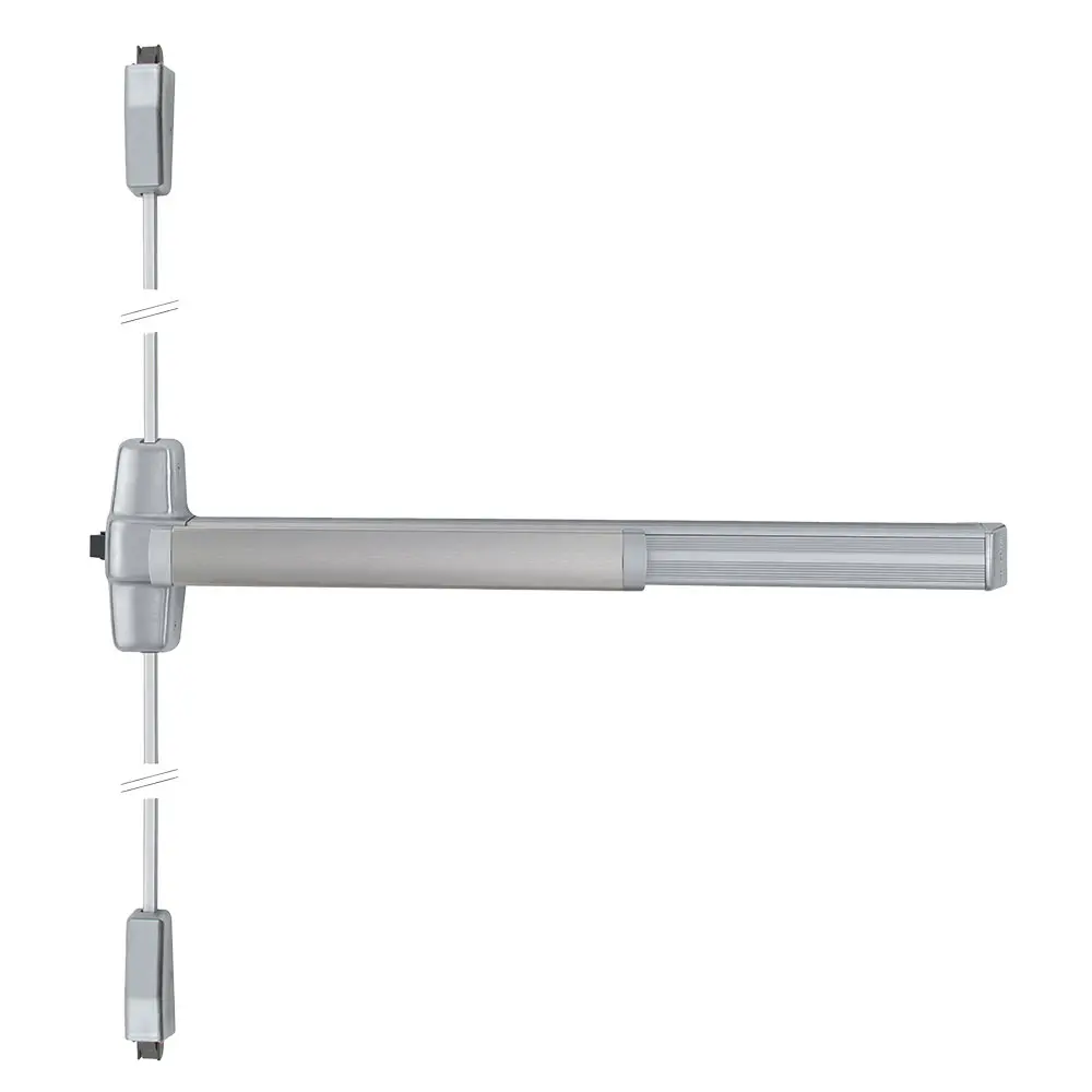 Von Duprin Surface Vertical Rod Exit Device Satin Aluminum Clear Anodized RXEL9927LKC18F 3 US28 LHR