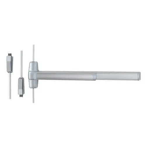 Von Duprin Surface Vertical Rod Exit Device Satin Aluminum Clear Anodized Von Duprin Surface Vertical Rod Exit Device Satin Aluminum Clear Anodized