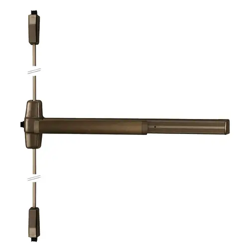 RGO Delayed Egress Exit Device Dark Bronze Anodized Aluminum RGO Delayed Egress Exit Device Dark Bronze Anodized Aluminum