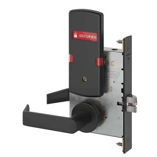 Mortise Lock Flat Black Coated Mortise Lock Flat Black Coated