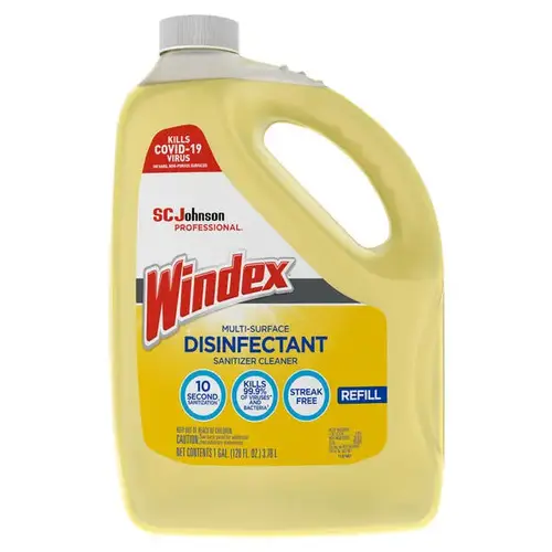 SC Johnson Professional Windex Multi-Surface Disinfectant Sanitizer Cleaner, 8 Yellow