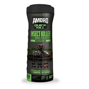 Amdro 100526851 QUICK KILL Home Perimeter Insect Killer, Granular, Outdoor, 2 lb Bottle