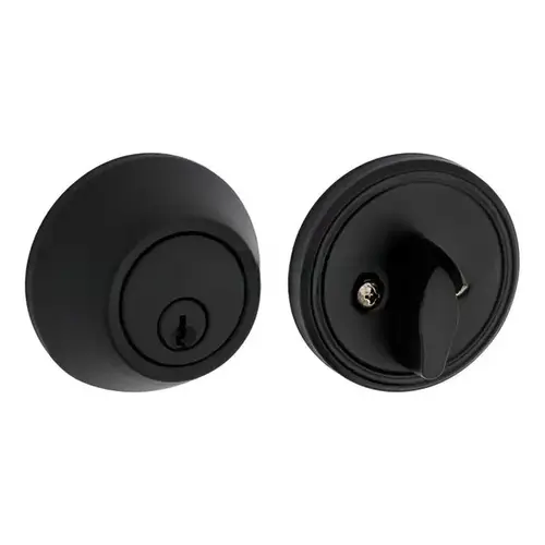 Single Cylinder Deadbolt with 4AL Latch and RCS Strike Matte Black Finish Single Cylinder Deadbolt with 4AL Latch and RCS Strike Matte Black Finish