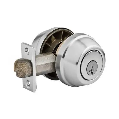 Gatelatch Double Cylinder Deadbolt with Smart Key Cylinder Satin Chrome
