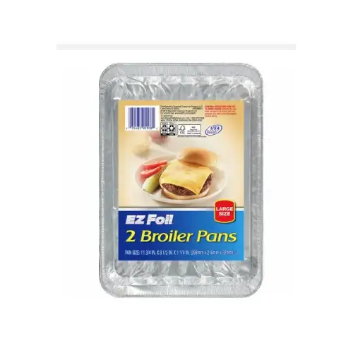 EZ Foil Broiler Pan, 11-1/4 x 8 x 1-In - pack of 2
