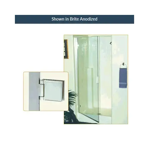 72 Inches Height Frameless Hinge K.D. Shower Door Kit Brushed Nickel