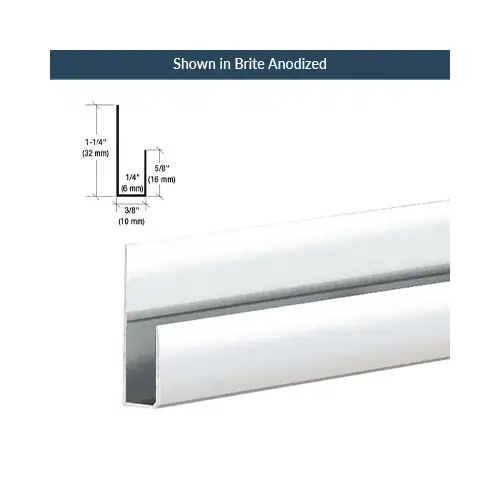 144 Inches Stock Length Deep and Shallow High Profile J-Molding Brushed Nickel 144 Inches Stock Length Deep and Shallow High Profile J-Molding Brushed Nickel