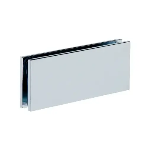 Square Corners Glass to Glass Clip 180 Degree Polished Chrome