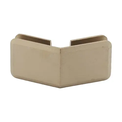 Premier Beveled Glass-to-Glass Clip 135 Degree Satin-Brass