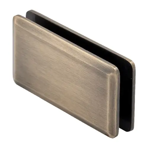 Premier Beveled Glass-to-Glass Clip 180 Degree Antique Brass Premier Beveled Glass-to-Glass Clip 180 Degree Antique Brass