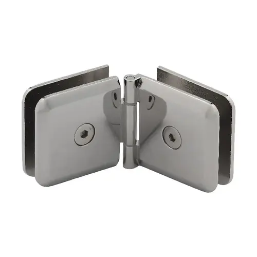 Adjustable Beveled Glass To Glass Mount Clip Polished Nickel