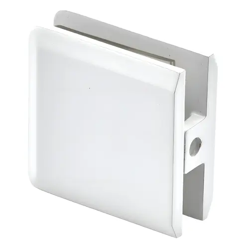 Coronado Series Beveled Edge Glass To Wall Mount Clip Allen Style Clamp Screws Gloss White Coronado Series Beveled Edge Glass To Wall Mount Clip Allen Style Clamp Screws Gloss White