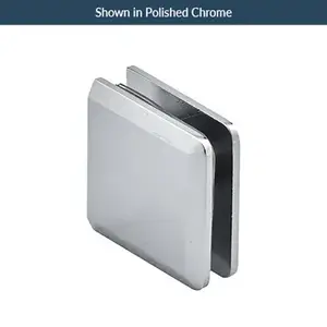 US Horizon C-PMTGTW-SB Beveled Pivoting Glass To Wall Operable Transom Clip Satin-Brass