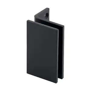 Brixwell C-WM-MB Designer Series Wall Mount Glass Clamp Matte Black