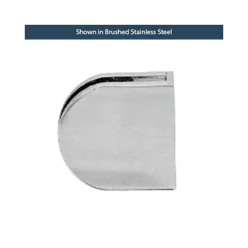 Z-Series Round Style Railing Clamp Flat Base & Fits 3/8 Inch Glass Polished Stainless Steel Z-Series Round Style Railing Clamp Flat Base & Fits 3/8 Inch Glass Polished Stainless Steel
