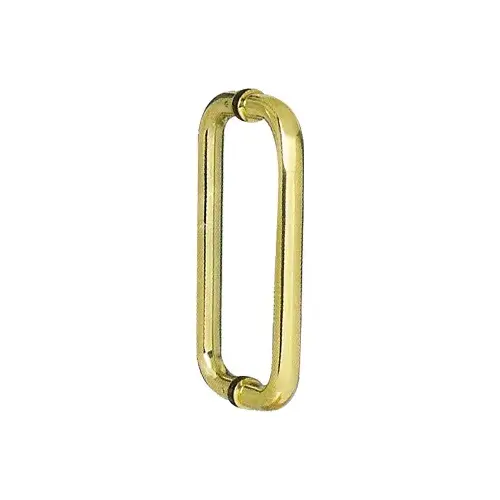 10 Inches Center To Center Commercial Standard Door Pull Back to Back Mount Polished Brass 10 Inches Center To Center Commercial Standard Door Pull Back to Back Mount Polished Brass