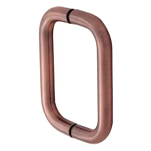6 Inches Center To Center Standard Tubular Shower Door Handle Back To Back Mount Antique Copper 6 Inches Center To Center Standard Tubular Shower Door Handle Back To Back Mount Antique Copper