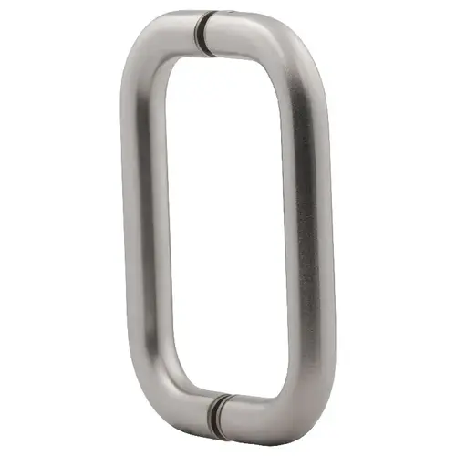 6 Inches Center To Center Standard Tubular Shower Door Handle Back To Back Mount Brushed Stainless Steel