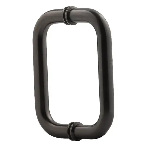 6 Inches Center To Center Standard Tubular Shower Door Handle Back To Back Mount W/Washers Brushed Pewter 6 Inches Center To Center Standard Tubular Shower Door Handle Back To Back Mount W/Washers Brushed Pewter