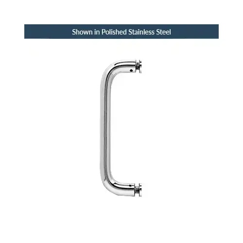 6 Inches Center To Center Standard Tubular Shower Door Handle Single Mount Brushed Nickel 6 Inches Center To Center Standard Tubular Shower Door Handle Single Mount Brushed Nickel