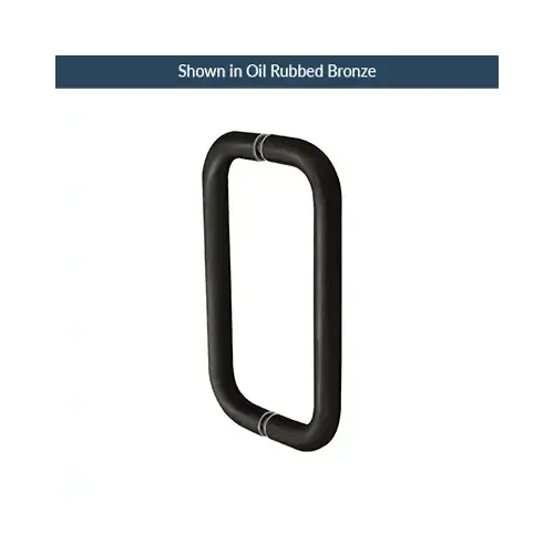 8 Inches Center To Center Standard Tubular Shower Door Handle Back To Back Mount Black Nickel 8 Inches Center To Center Standard Tubular Shower Door Handle Back To Back Mount Black Nickel
