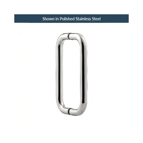 8 Inches Center To Center Standard Tubular Shower Door Handle Back To Back Mount 24K Gold 8 Inches Center To Center Standard Tubular Shower Door Handle Back To Back Mount 24K Gold