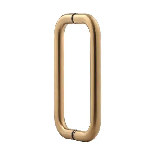 8 Inches Center To Center Standard Tubular Shower Door Handle Back To Back Mount Satin-Brass 8 Inches Center To Center Standard Tubular Shower Door Handle Back To Back Mount Satin-Brass