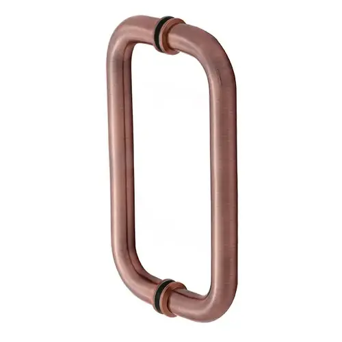 8 Inches Center To Center Standard Tubular Shower Door Handle Back To Back Mount W/Washers Antique Copper 8 Inches Center To Center Standard Tubular Shower Door Handle Back To Back Mount W/Washers Antique Copper