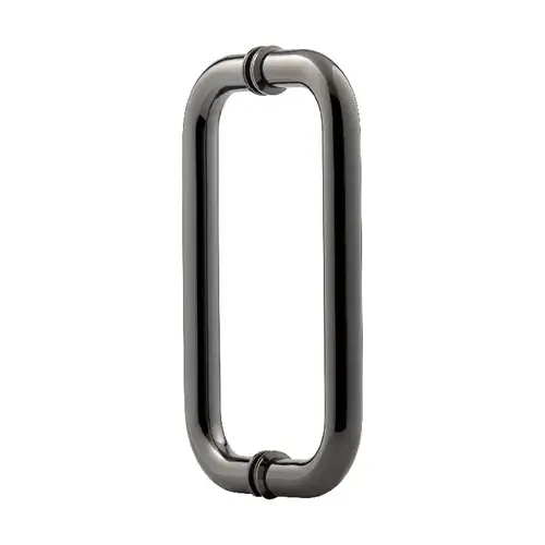 8 Inches Center To Center Standard Tubular Shower Door Handle Back To Back Mount W/Washers Black Nickel 8 Inches Center To Center Standard Tubular Shower Door Handle Back To Back Mount W/Washers Black Nickel
