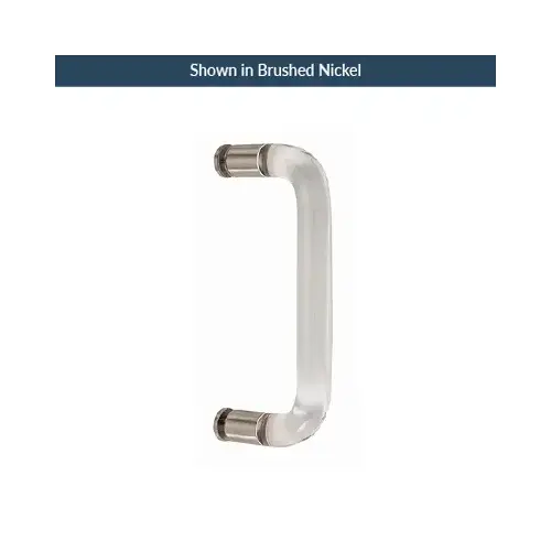 8" Acrylic Single Mount Handle Lifetime Brass