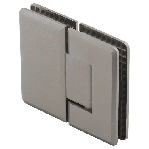 Coronado Series Beveled Glass to Glass Hinge 180 Degree Brushed Nickel Coronado Series Beveled Glass to Glass Hinge 180 Degree Brushed Nickel