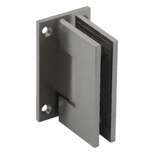 Adjustable Designer Series Wall Mount Hinge With Full Back Plate Brushed Nickel Adjustable Designer Series Wall Mount Hinge With Full Back Plate Brushed Nickel