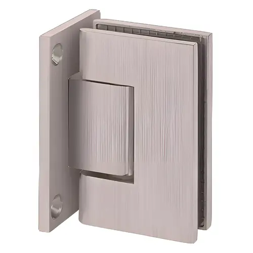Adjustable Designer Series Wall Mount Hinge With Full Back Plate Brushed Pewter Adjustable Designer Series Wall Mount Hinge With Full Back Plate Brushed Pewter