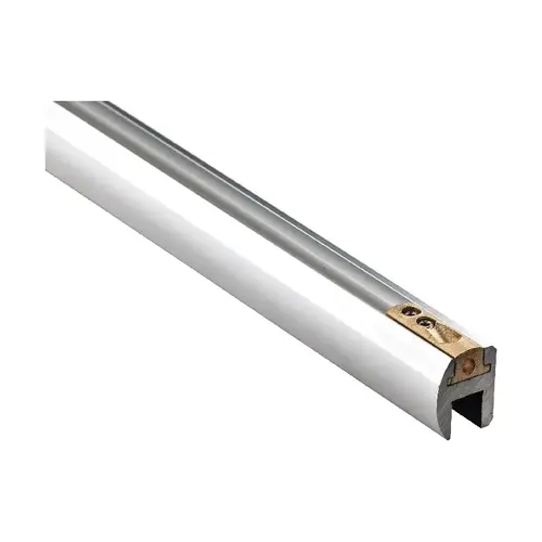 95 Inches Stock Length Euro-Header Shower Door Kit Aluminum Bright Anodized 95 Inches Stock Length Euro-Header Shower Door Kit Aluminum Bright Anodized