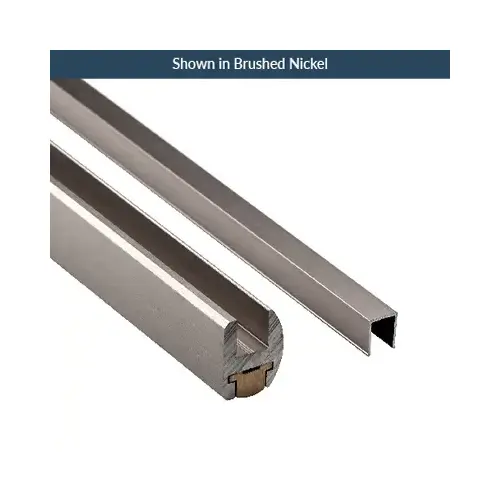 95 Inches Stock Length Euro-Header Shower Door Kit Aluminum Matte Black 95 Inches Stock Length Euro-Header Shower Door Kit Aluminum Matte Black