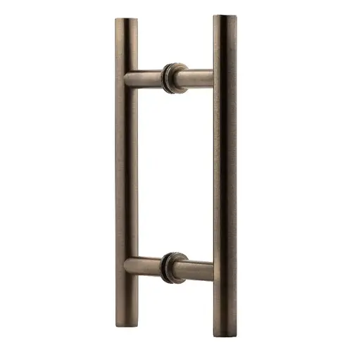 6 Inches Center To Center Ladder Push Pull Handle Back To Back Mount Antique Brass 6 Inches Center To Center Ladder Push Pull Handle Back To Back Mount Antique Brass