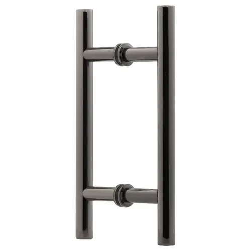 6 Inches Center To Center Ladder Push Pull Handle Back To Back Mount Black Nickel 6 Inches Center To Center Ladder Push Pull Handle Back To Back Mount Black Nickel