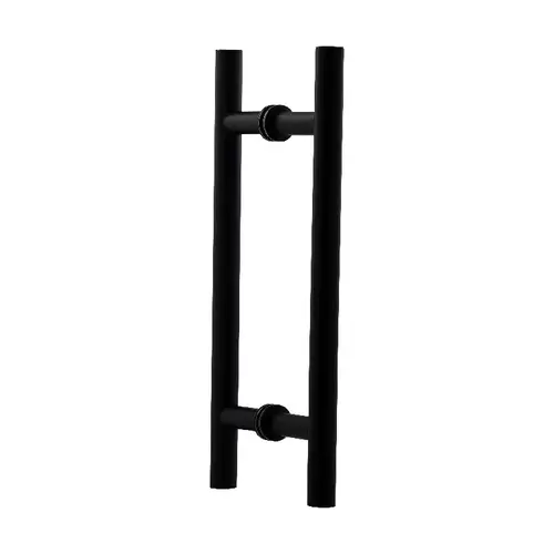 6 Inches Center To Center Ladder Push Pull Handle Back To Back Mount Matte Black